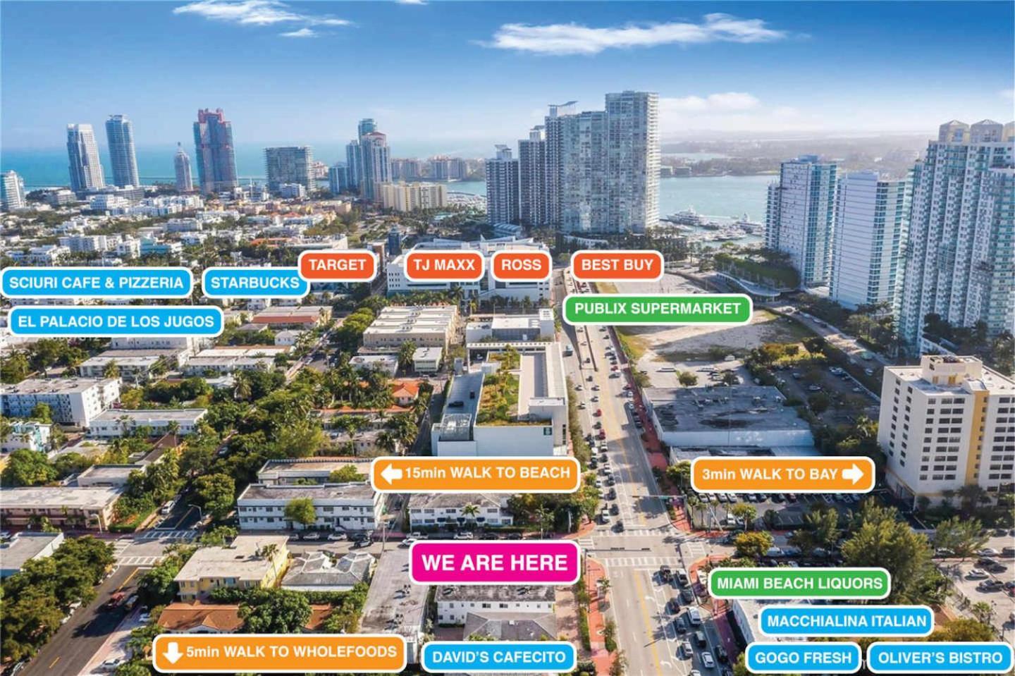 South Beach 2 Bedroom Family & Pet Friendly Apartment With Balcony & Free Parking Miami Beach Exterior photo